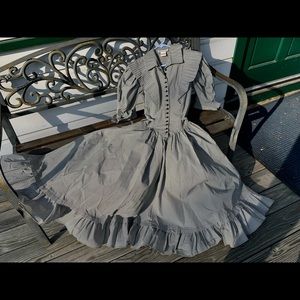 Vintage Karen Alexander Black Gingham Dress size 5/6